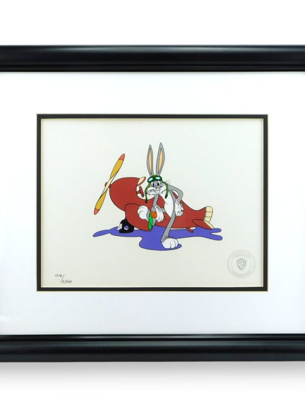 Pilot Bugs Bunny Warner Bros. Limited Edition Sericel Looney Tunes Art